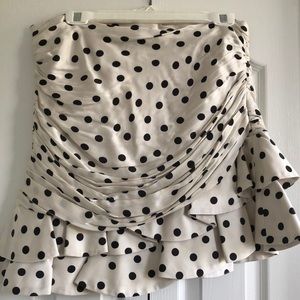 Zara mini polka dot skirt
